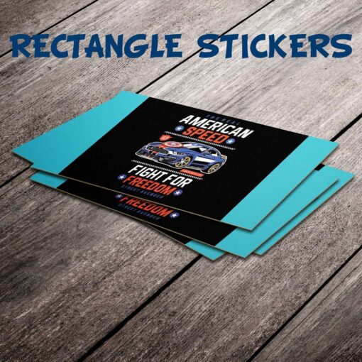 custom rectangle stickers